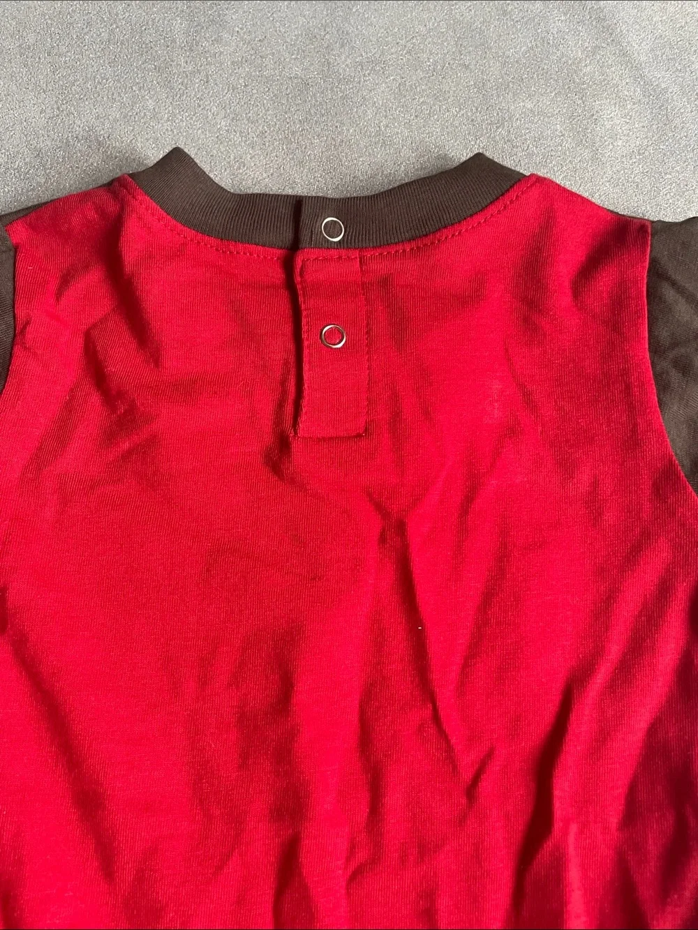 NFL Buccaneers Red and Brown infant Matching Set